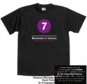 NYC Subway Line-7 Train Mens Tee