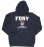 FDNY Full Chest Navy Hooded Sweatshirt