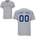 NY Yankees Personalized Grey Adult T-Shirt