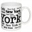 New York Allover White/Black 11 oz Mug