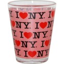 I Love NY "Repeat" Pink Shot Glass