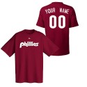 Philadelphia Phillies Personalized Cooperstown Maroon Adult T-Shirt