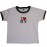I Love NY White Ringer Baby Tee