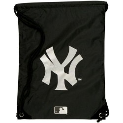 Yankees Black/Silver Logo Draw-String Back Sack