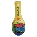 NYC Skyline Yellow Ceramic Spoon Rest