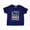 Yankees Boys "Huge Yankees Fan" Navy Tee