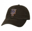 New York Mets Black "Franchise" Fitted Cap