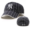Yankees Navy Pinstriped Fitted Cap
