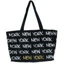 Robin-Ruth NY Black/White/Gold Tote Bag