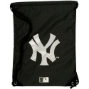 Yankees Black/Silver Logo Draw-String Back Sack