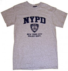NYPD Grey Full CHest Tee