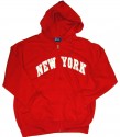 New York Red Zipper Hoodie