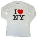 I Love NY Long Sleeve T-Shirt in White