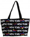 Robin-Ruth NY Black-Foil Butterfly Tote Bag