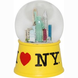 I Love NY Yellow 45mm Snowglobe