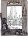 NY Skyline Pewter Picture Frame #3