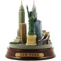 Mini Round NYC Color Skyline Model