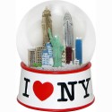 I Love NY White 45mm Snowglobe