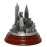 Mini Round NYC Pewter Skyline Model