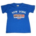 NY Big Apple Icons Royal Kids T-Shirt
