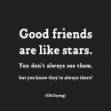 Good Friends Are Like Stars Quotable Card