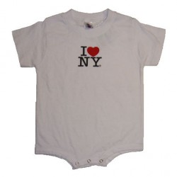 I Love NY White Onesie