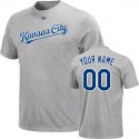 Kansas City Royals Personalized Grey Youth T-Shirt