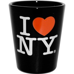 I Love NY Black Shot Glass