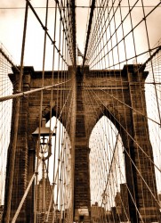 Brooklyn Bridge Ropes Photo Magnet