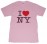Pink I Love NY Tee Shirt alt image