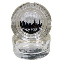 NYC "Grey Skyline" Mini Glass Ashtray
