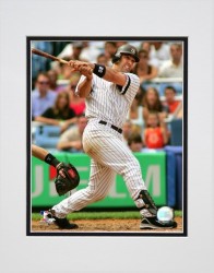Jorge Posada Following Through Matted 8x10