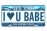 I Love You Babe License Plate