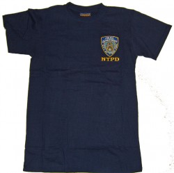 NYPD Embroidered Patch Navy Tee
