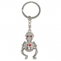 I Love NY Metal Skeleton Keyring
