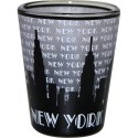 NYC "Grey Skyline" Shaded Shot Glass