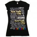 Black The Ultimate NYC Ladies Fitted Tee