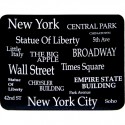 NYC "White Letters" Mouse Pad