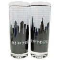 NYC "Grey Skyline" Clear Shooter Glass