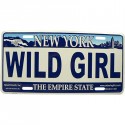 Wild Girl NY License Plate