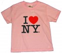 I Love NY "Classic" Pink Kids Tee