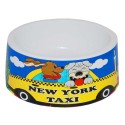 NY Colorful Letters Dog Bowl
