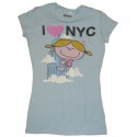 I Heart NYC Miss Empire State Blue Youth Girls Tee
