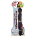I Love NY Thin Pink Collar and Leash