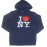 I Love NY Navy Hooded Sweatshirt