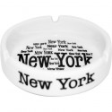 New York "All Over" White Ashtray
