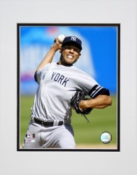 Mariano Rivera Going For The Strikeout Matted 8x10