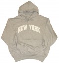 New York Grey Hooded Sweatshirt