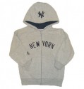 Yankees Grey Youth "Road" Hooded Sweatshirt