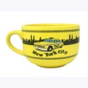NYC Taxi Pastel Soup Mug